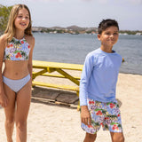 Seaside Blue LS Rash Top