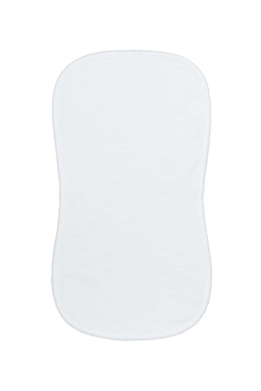 White Bubble Baby Burp Cloth