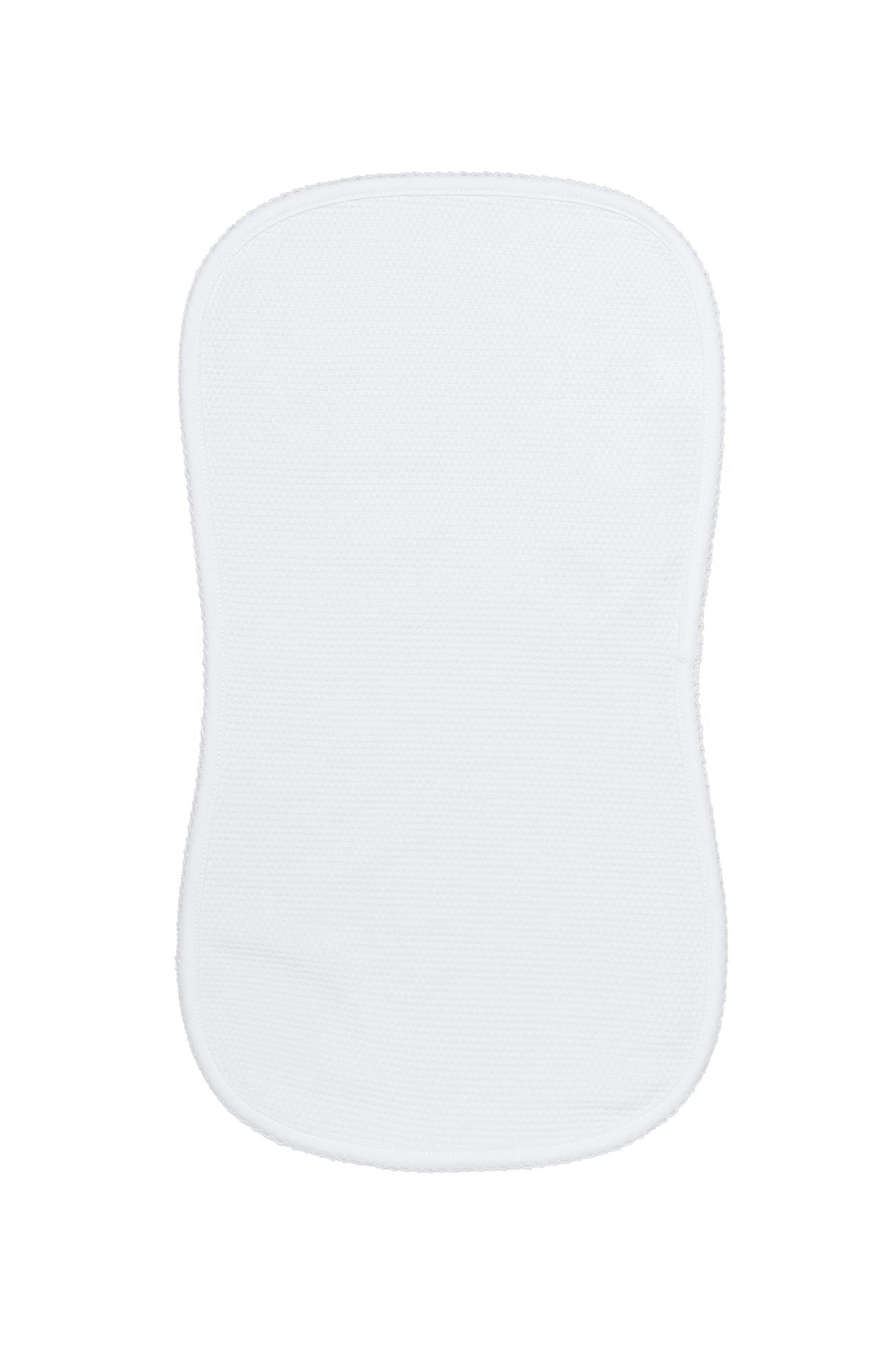 White Bubble Baby Burp Cloth