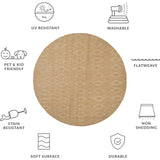 Courtyard August Indoor/Outdoor Rug, Natural