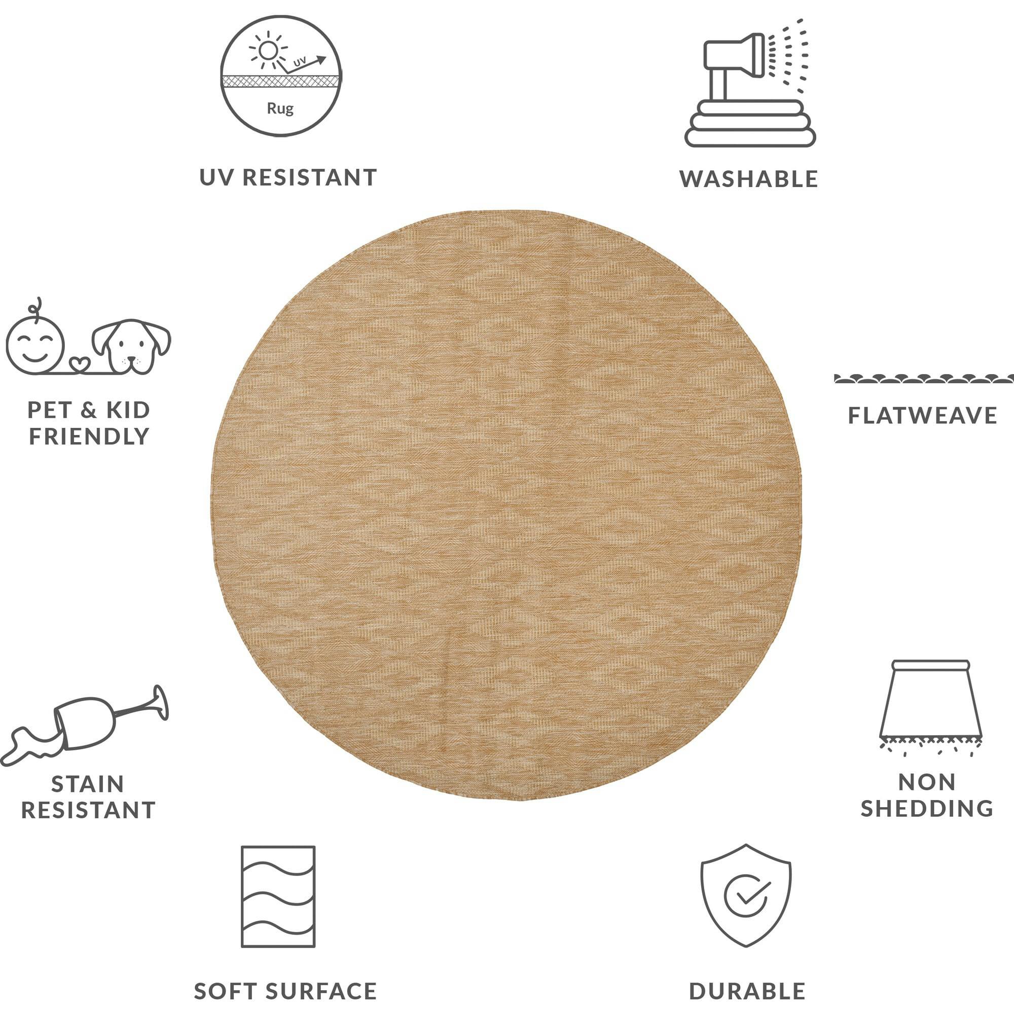 Courtyard August Indoor/Outdoor Rug, Natural