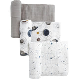 Cotton Muslin Swaddle Blanket 3 Pack - Planetary 2