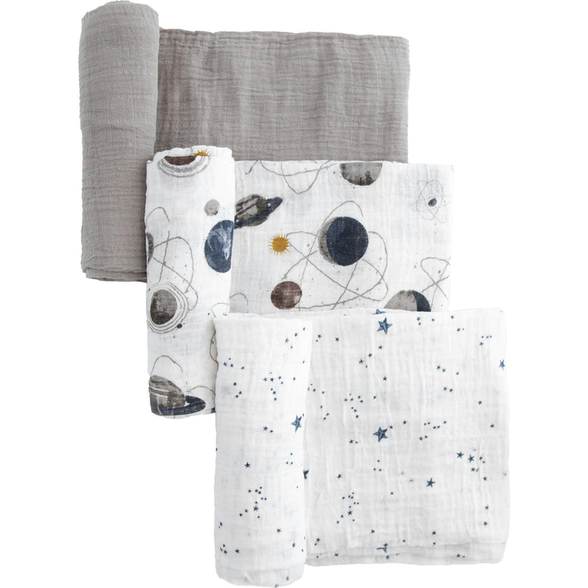 Cotton Muslin Swaddle Blanket 3 Pack - Planetary 2