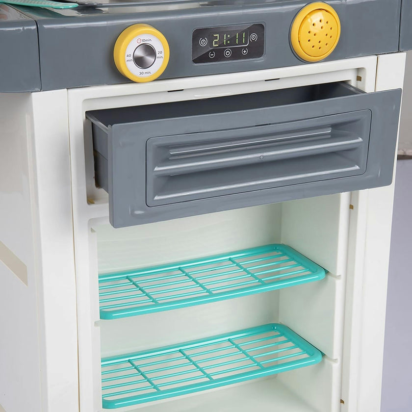 Kitchen Set: Green Yellow Gray