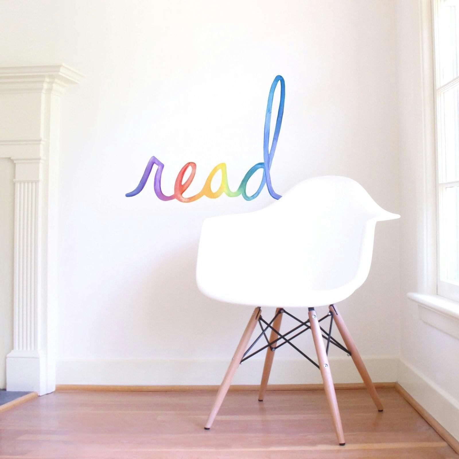 Watercolor Words • Read • Peel-and-Stick Wall Decals