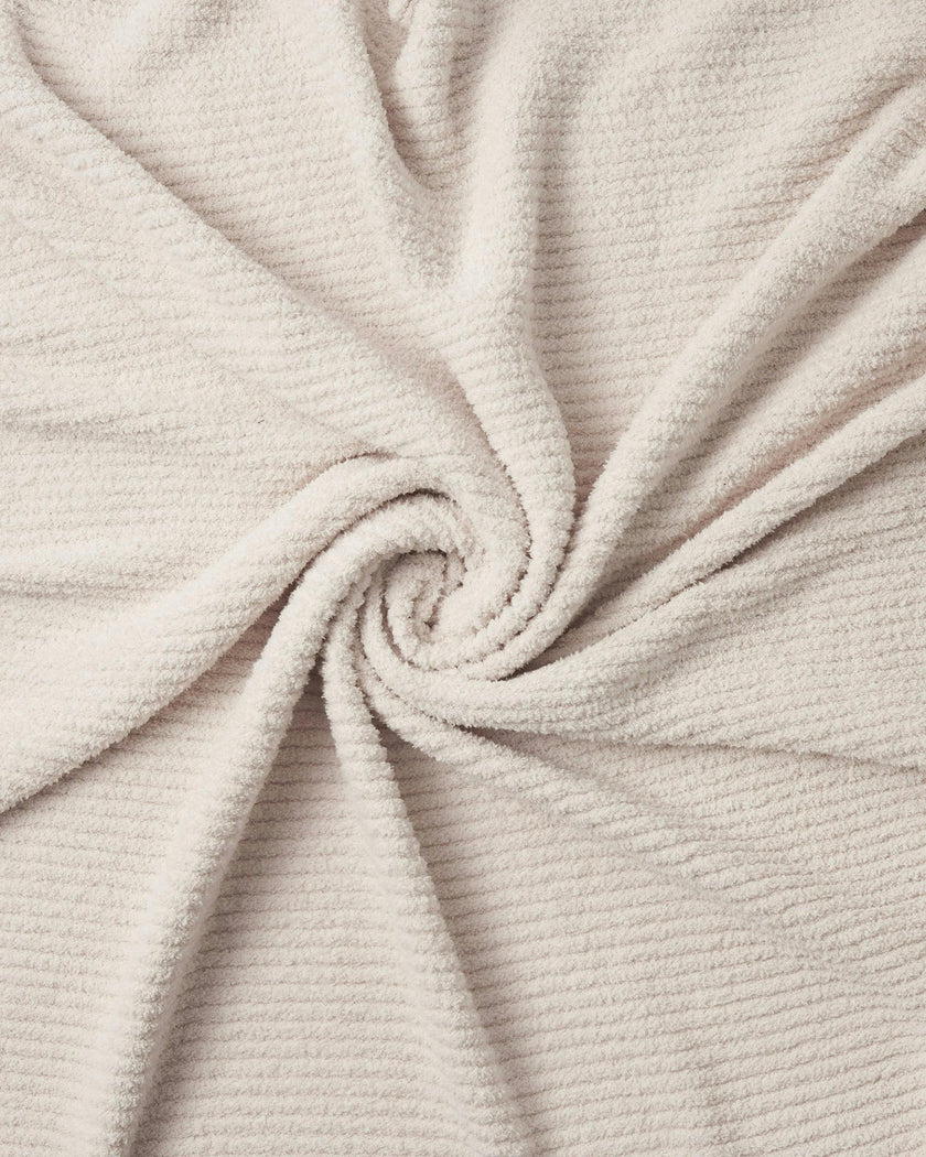 Cushy Ribbed Blanket - Fuzzy