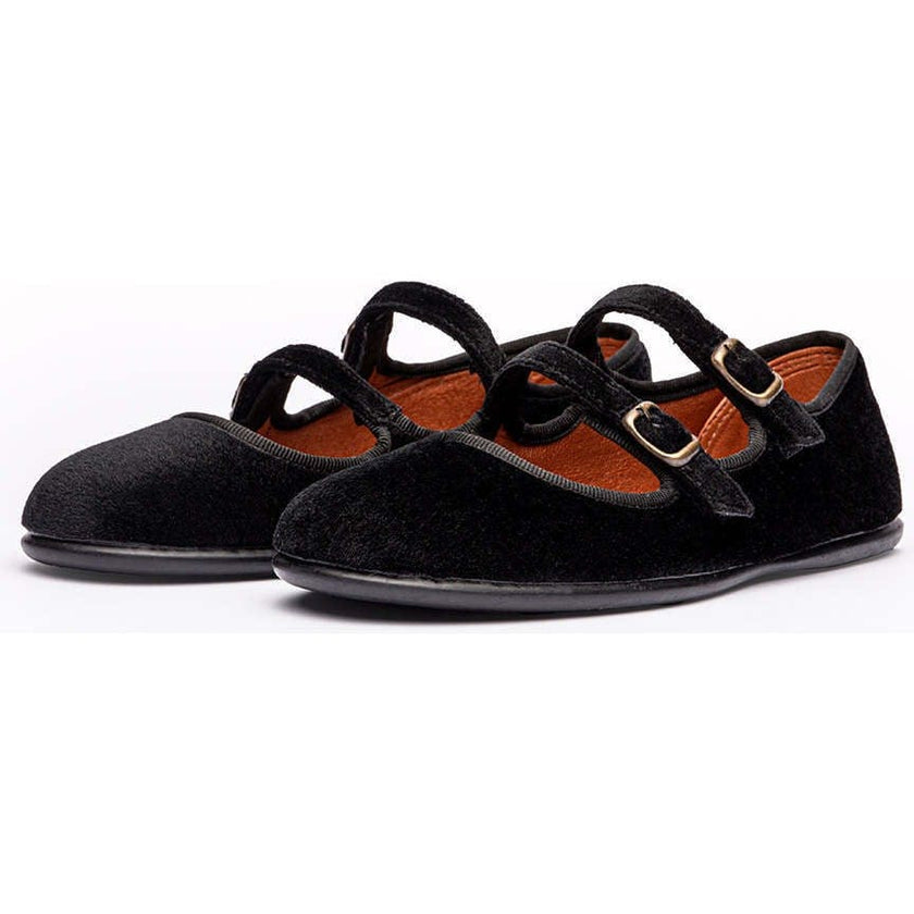 Zahia Velvet Mary Janes