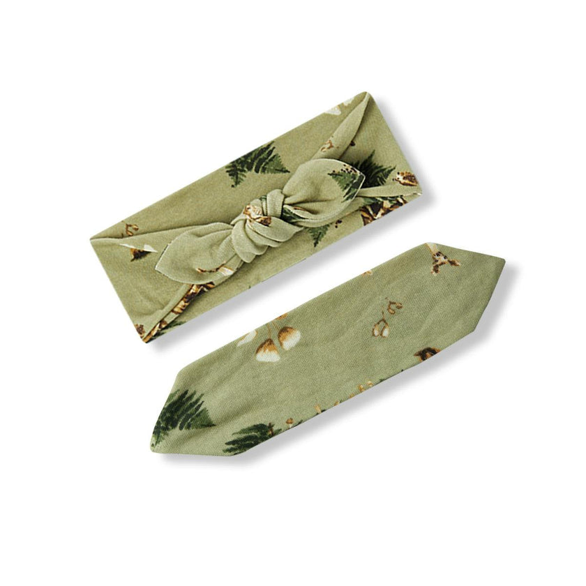 Forest Party Organic Cotton Knotted Headband