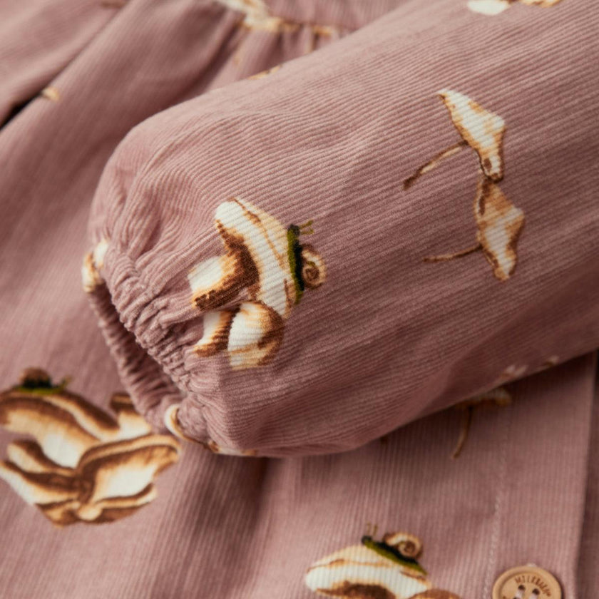 Mushroom Corduroy Long Sleeve Top