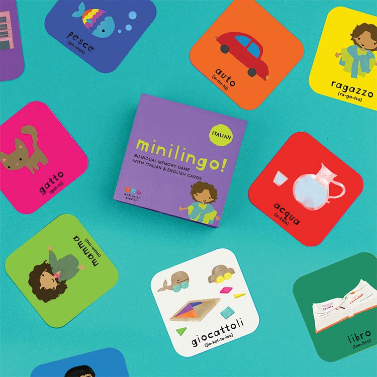 Minilingo, Italian/English Flashcards