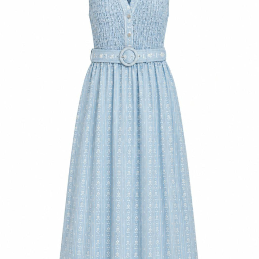 Millie Blue Dandy Midi Dress