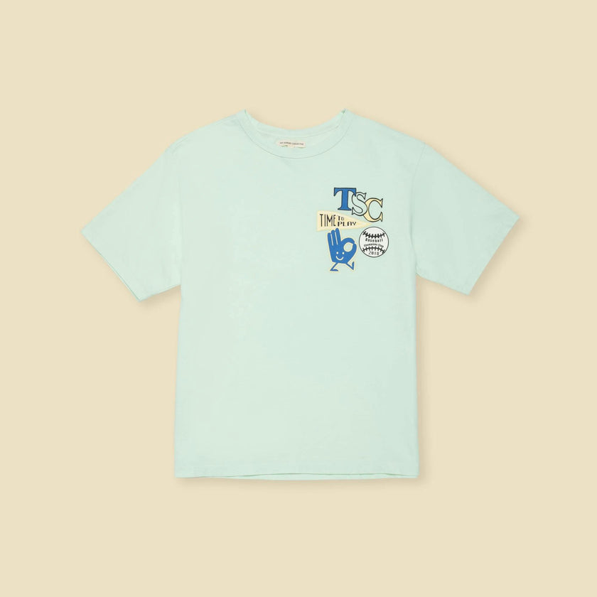 Organic Sunday Tee in Frosty Jade