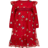 Seren Embroidered Sequin Star Party Dress