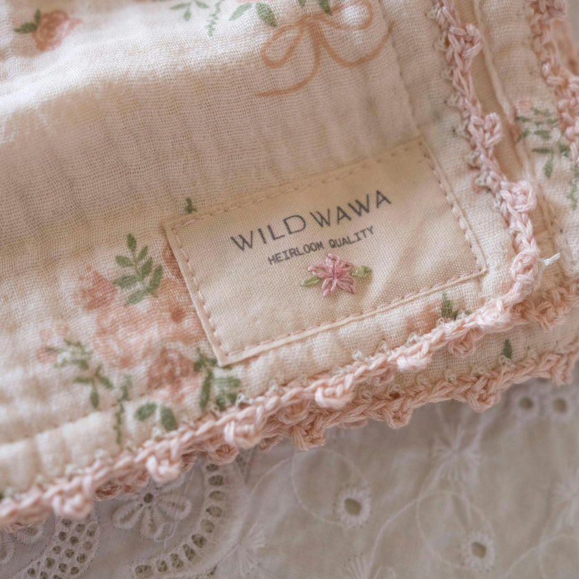 Crochet Trim Swaddle