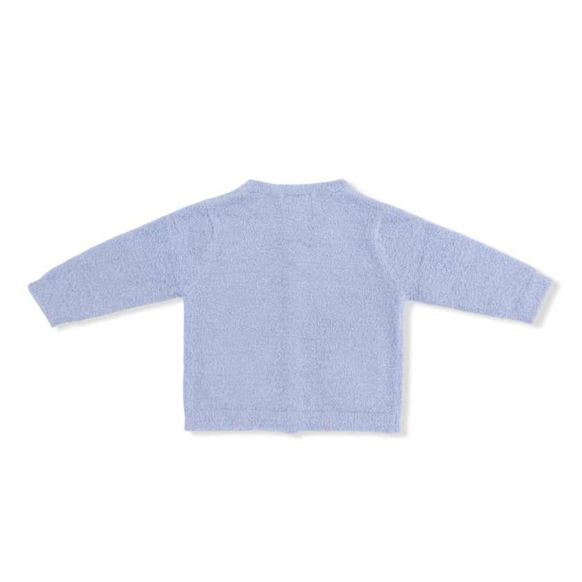 Chenille - Dusty Blue Button Down Cardigan 4 Piece Set