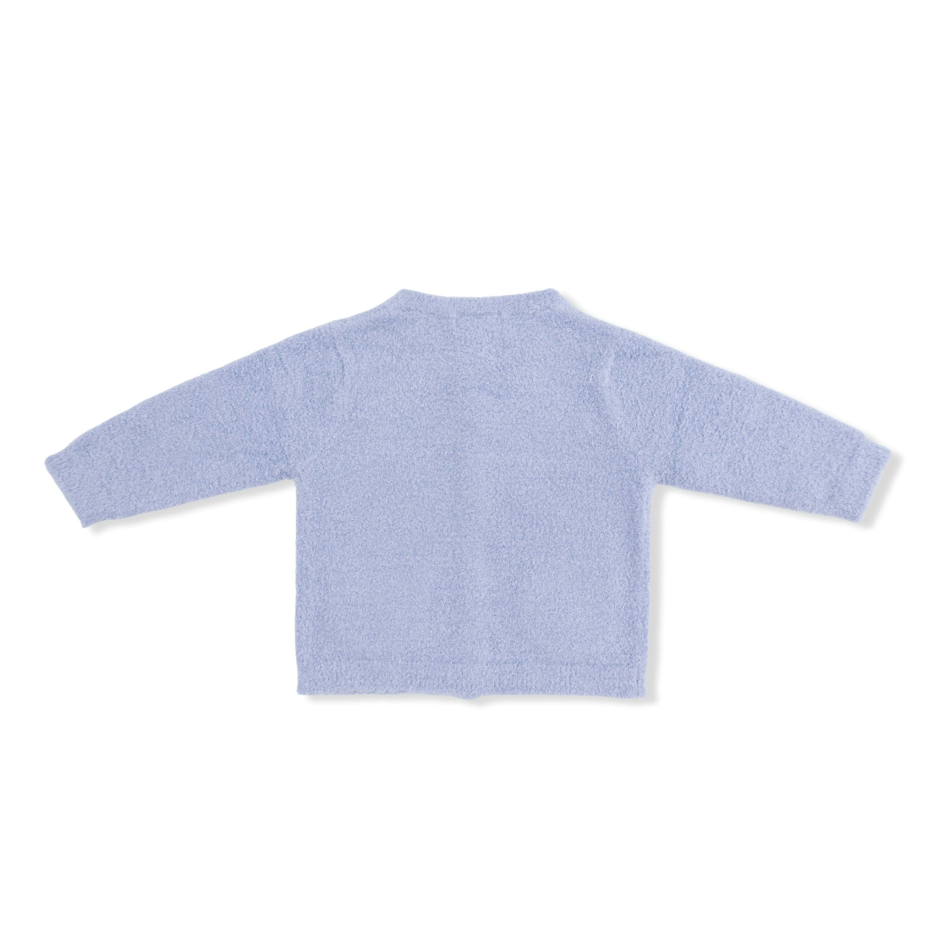 Chenille - Dusty Blue Button Down Cardigan 4 Piece Set