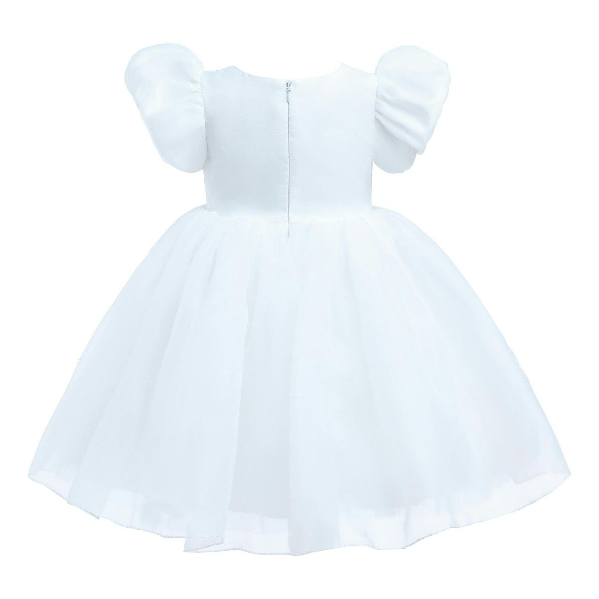 White D'Amico Floral Teacup Dress