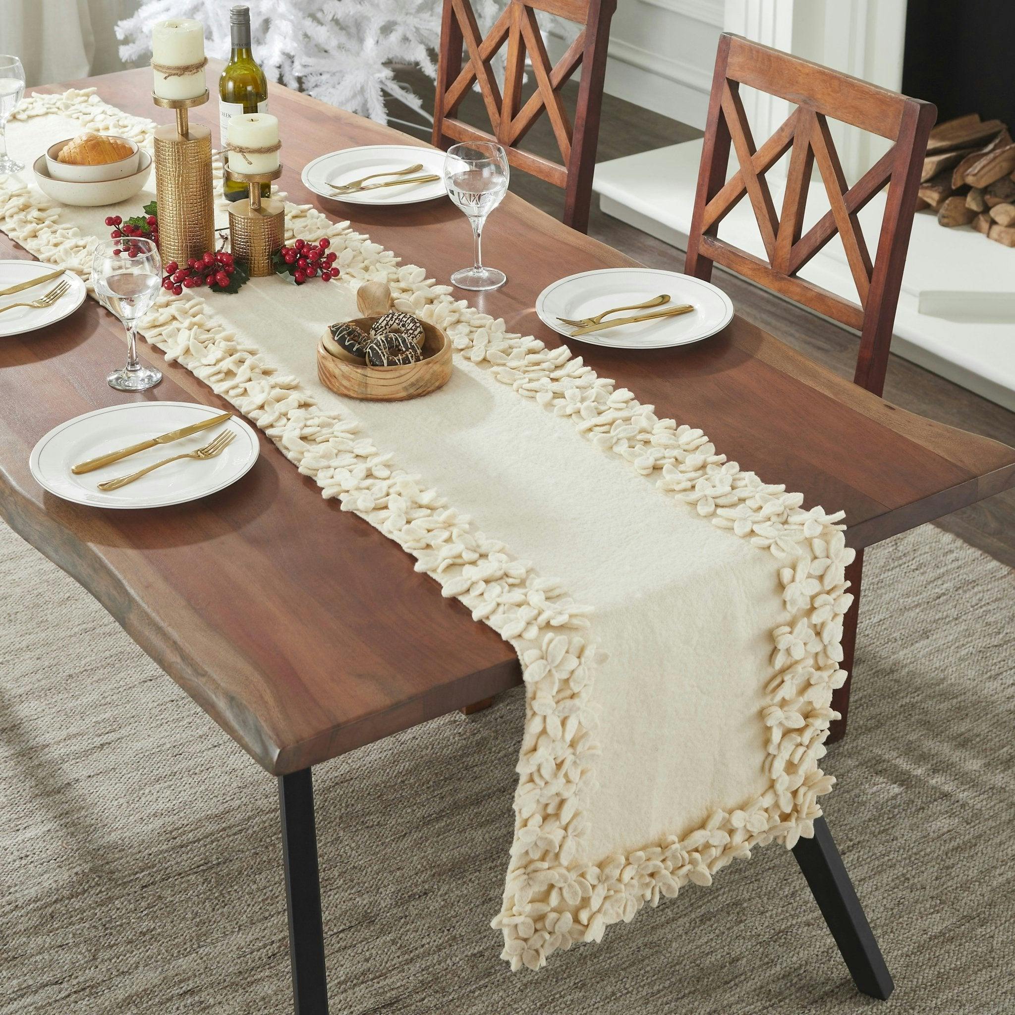 Wool Table Runner Border