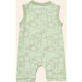 Printed Henley Romper