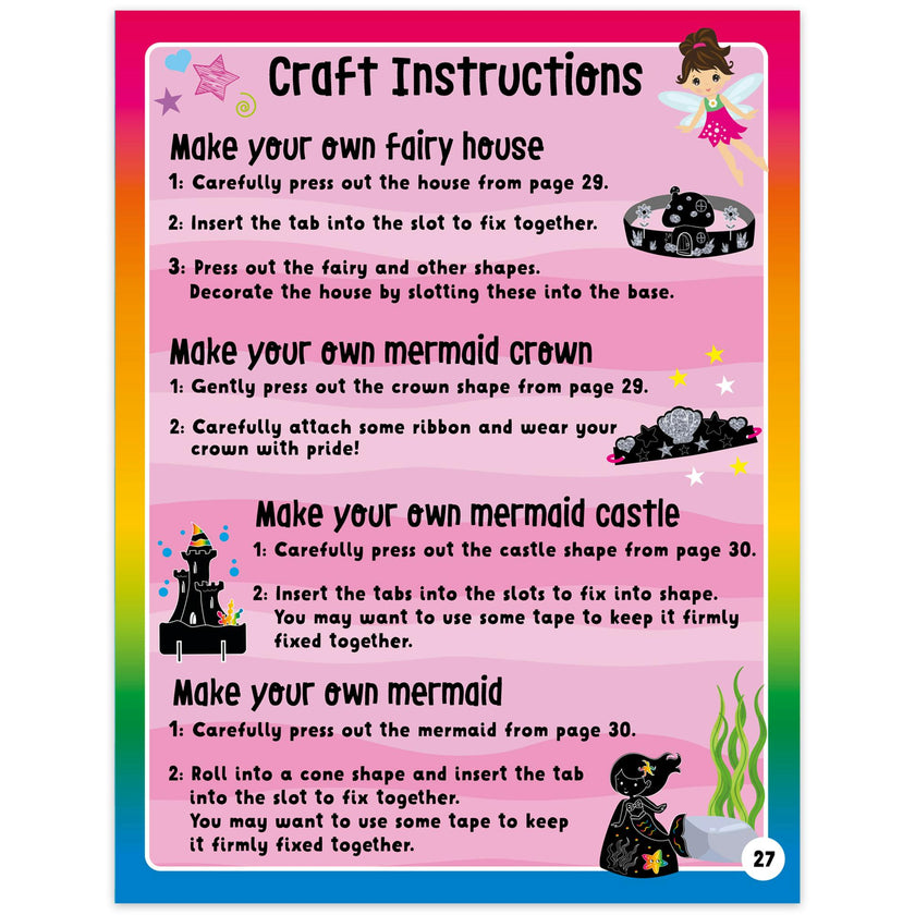 Scratch & Glitter Activity Book: Mermaids & Fairies