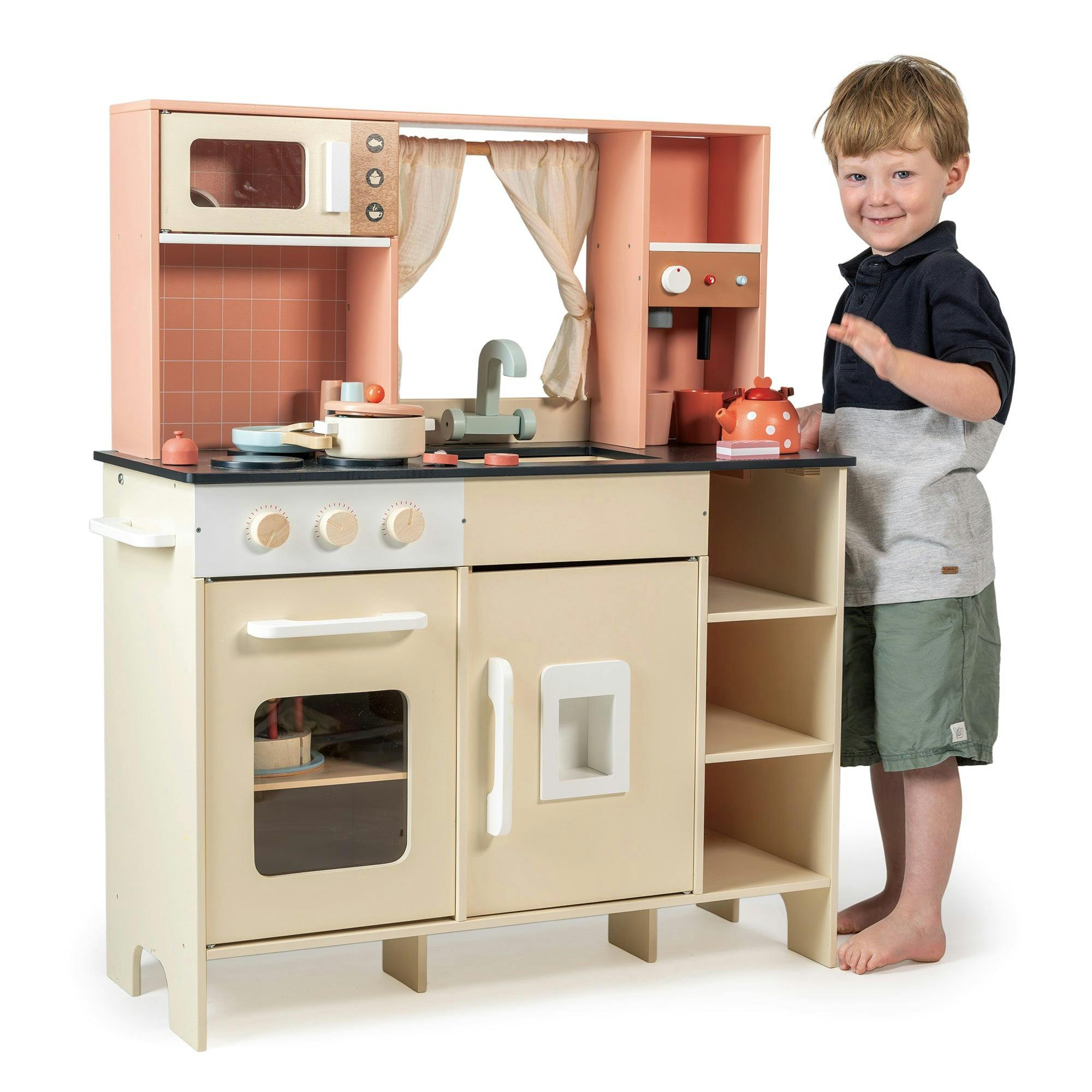 Cream Play Kitchen