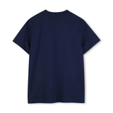 Boys Navy Mini Me White Logo T-Shirt