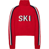 Womens Retro Ski Cropped Turtleneck