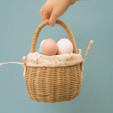 Rattan Berry Basket with Lining – Gumdrop
