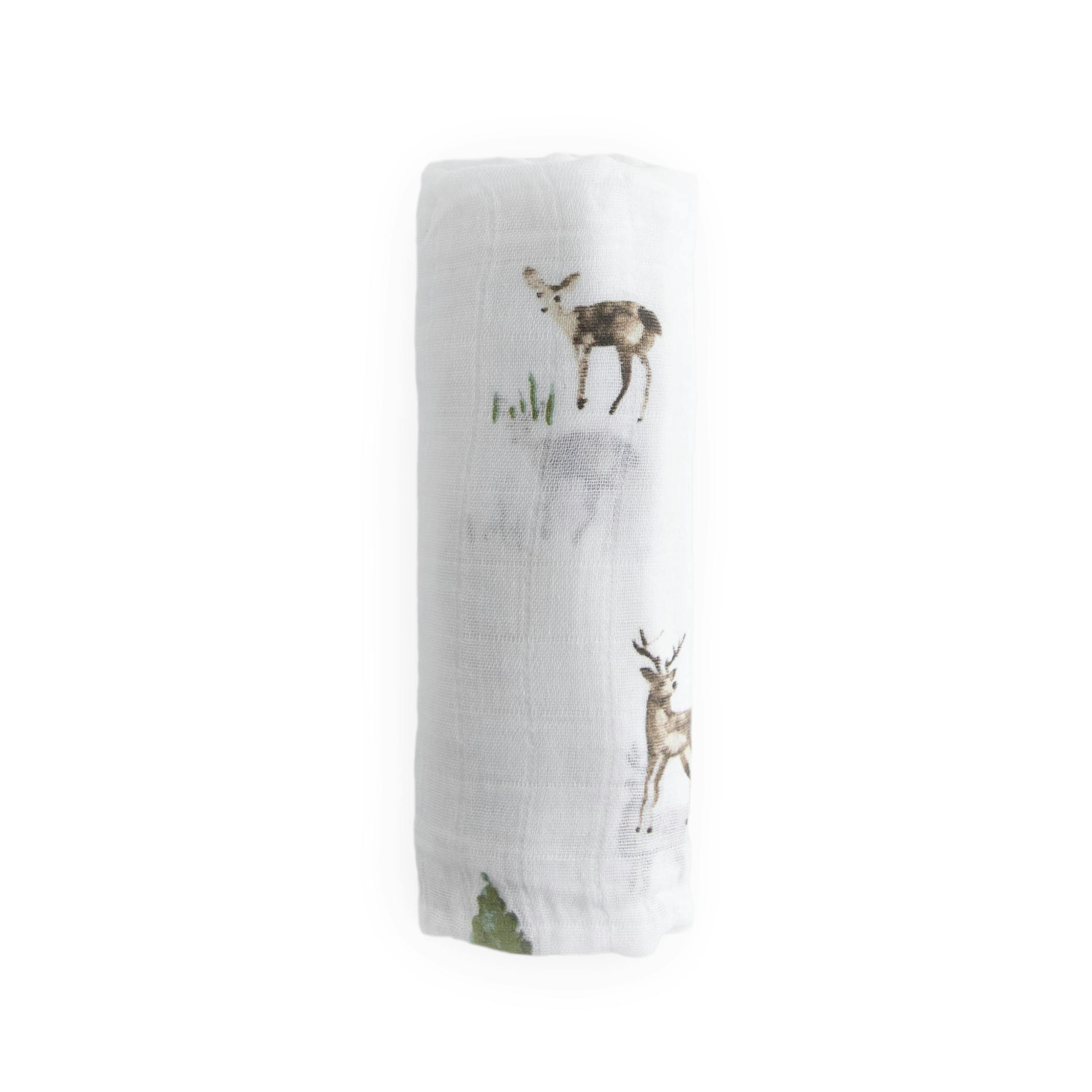 Cotton Muslin Swaddle Blanket - Oh Deer!