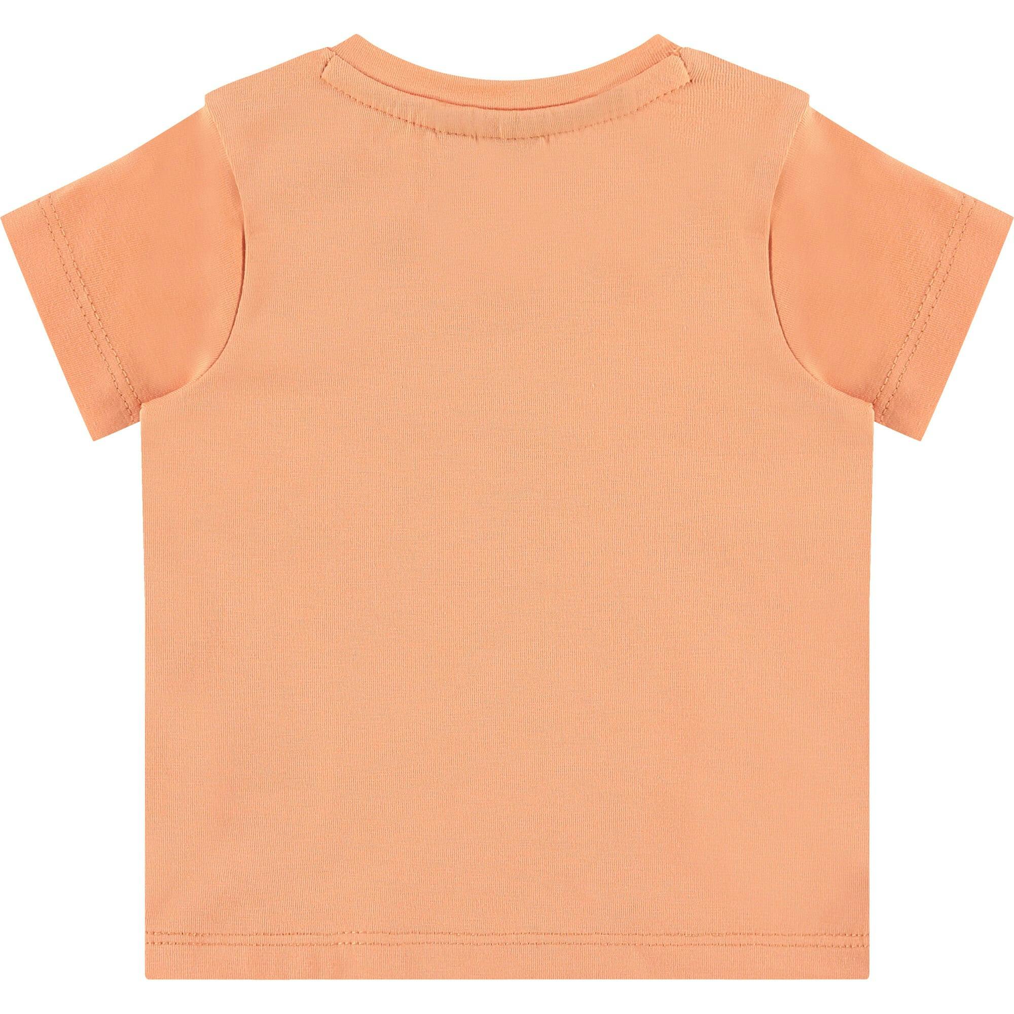 Crew Neck Shoulder Button Graphic Print T-Shirt