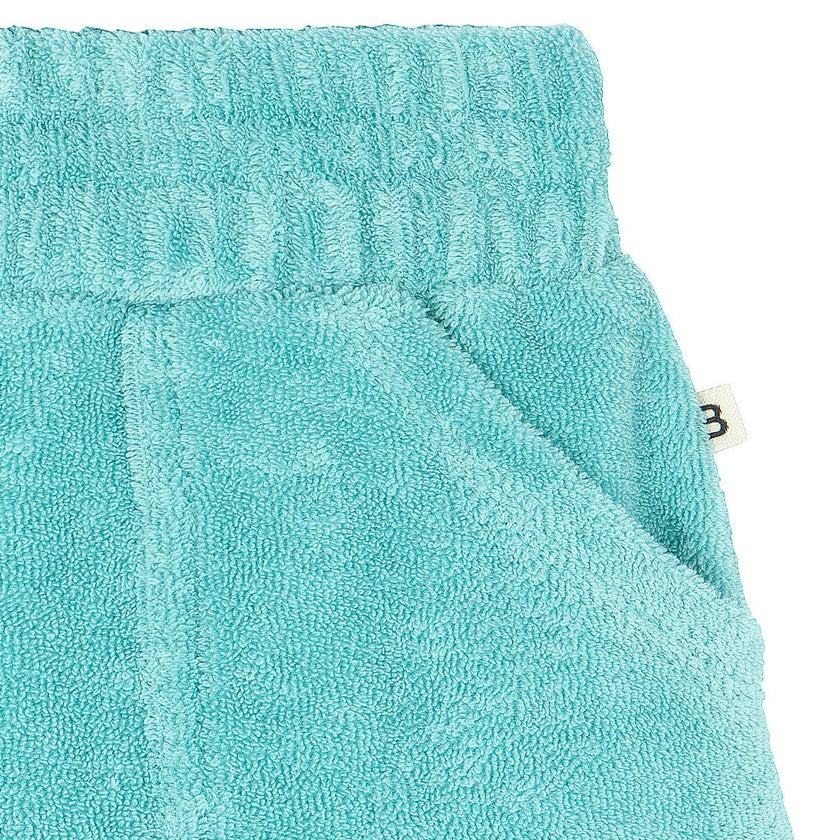 BONTON Blue Fish Terrycloth Baby Shorts