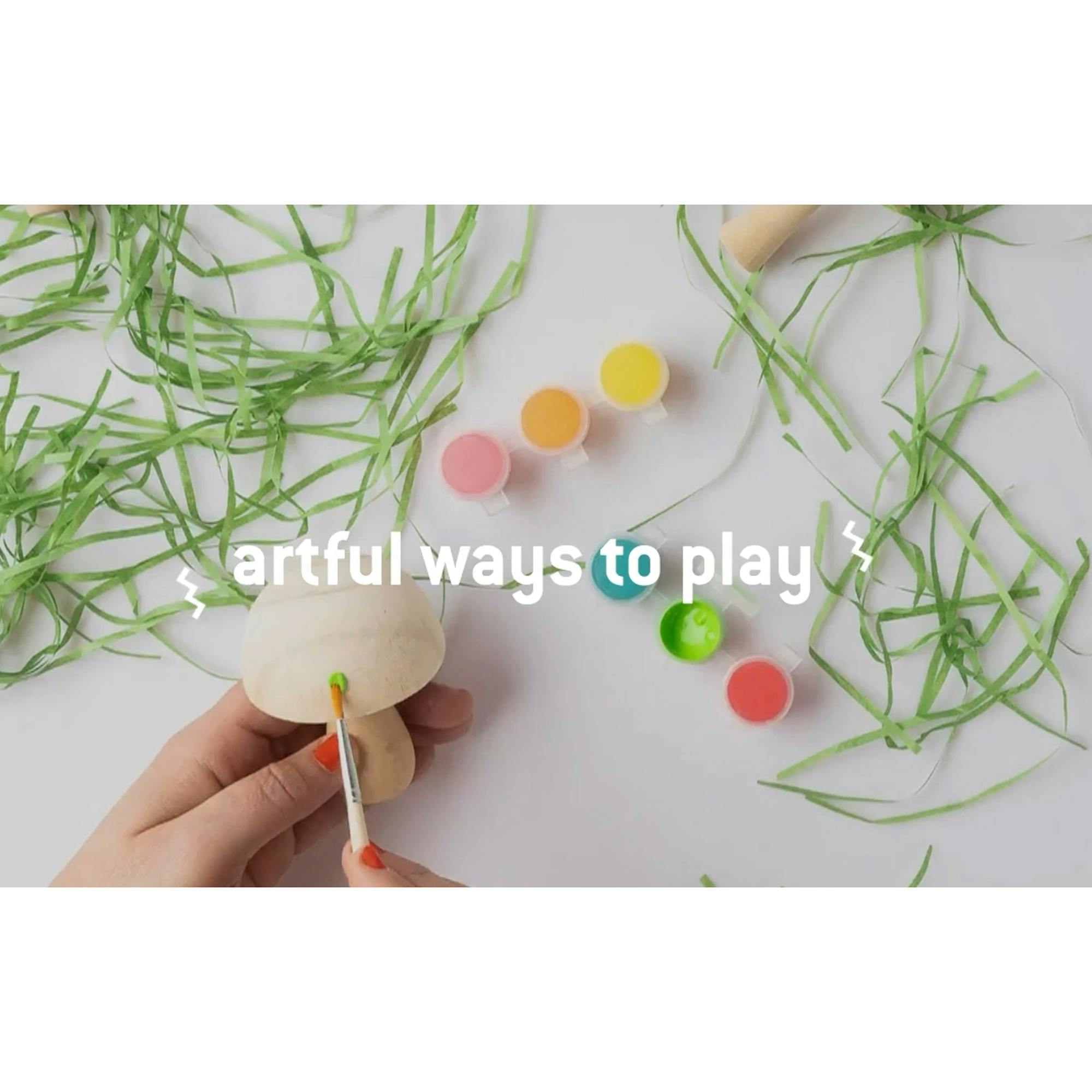 JOS: Paint Your Own Wooden Mushrooms
