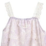Purple Paisley Lace Romper