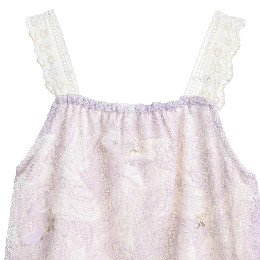 Purple Paisley Lace Romper