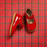 Toddler Bow Mary Jane | Red Leather