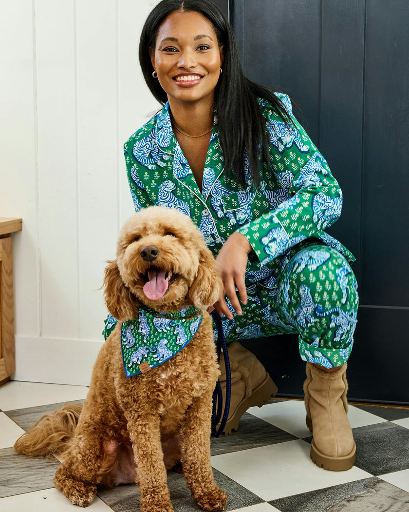 Tiger Queen - Long PJ Set - Jade