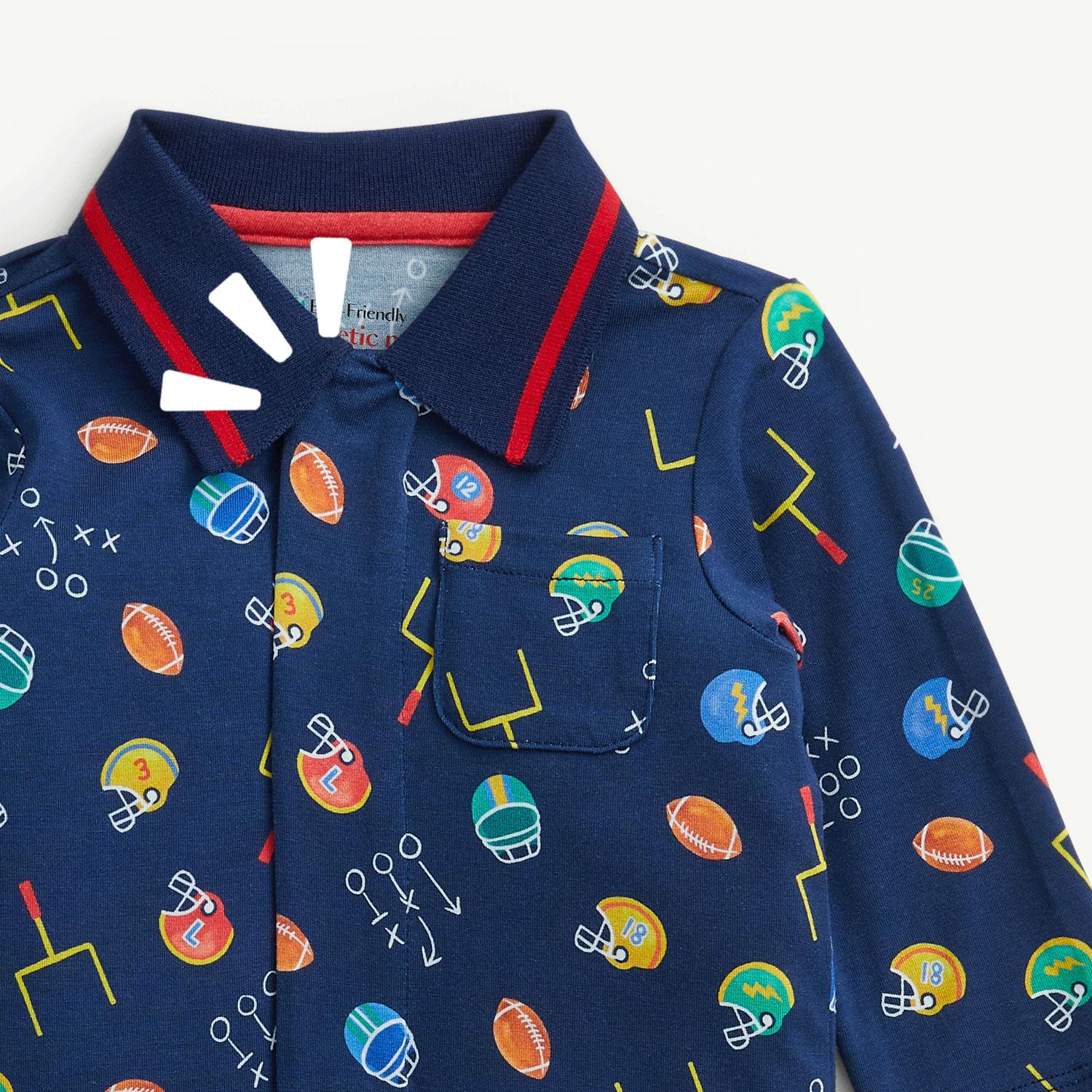Magnetic Polo Romper