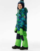 Light Weight Two Piece Chill Snowsuit Blue And Green Checkered Print