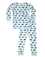 Kids Pajamas - Tie Dye Construction Trucks