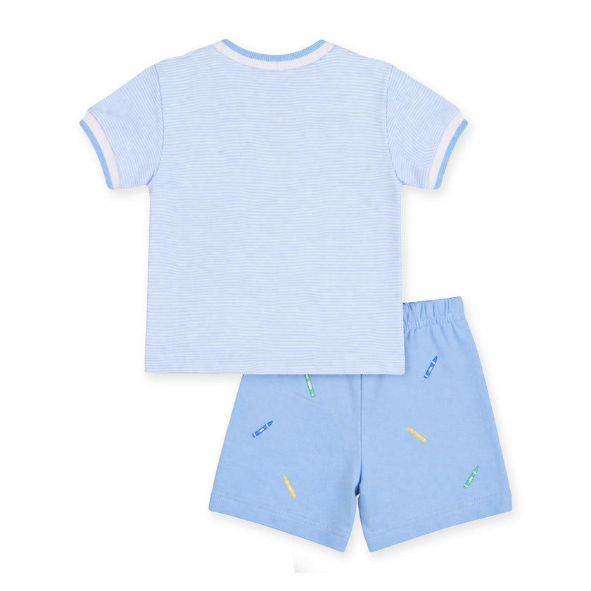 Knit Short Set with School Supplies
