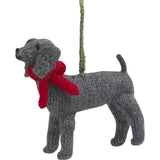 Weimaraner Hand Knit Christmas Ornament