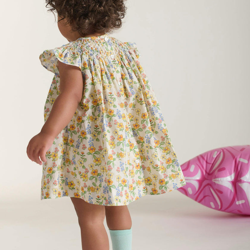 Hand-Smocked Baby Dress - Cassia