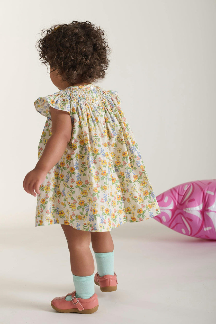 Hand-Smocked Baby Dress - Cassia