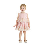 Pink Tulle Ruffle Skirt Set