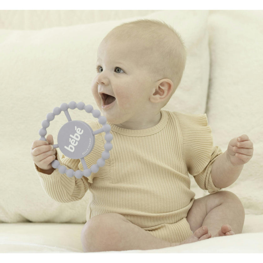Bebe Beaded Round Grip Silicon Teether