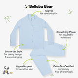 Sky Blue Bamboo Women's Pajama Set