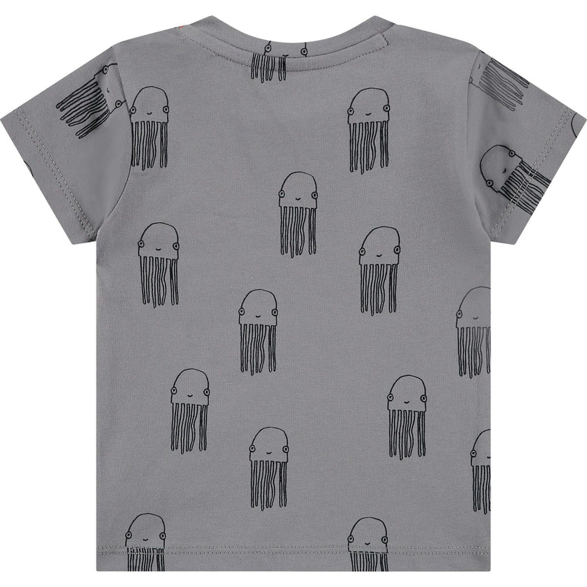Short Sleeve All-Over Graphic Print T-Shirt