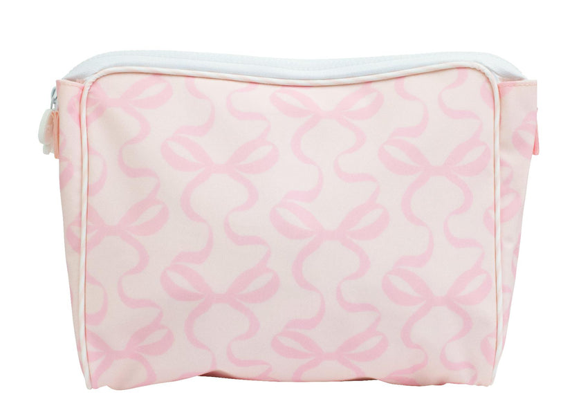 The Go Bag in Bows on Pink
