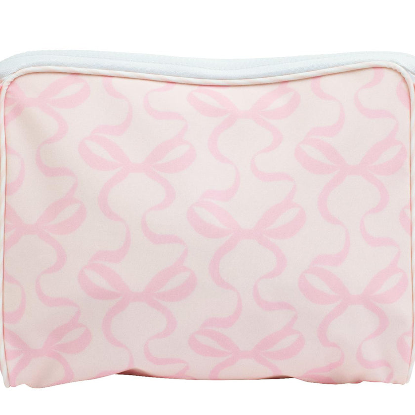 The Go Bag in Bows on Pink