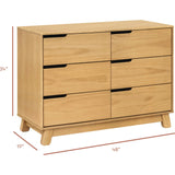 Hudson 6-Drawer Assembled Double Dresser